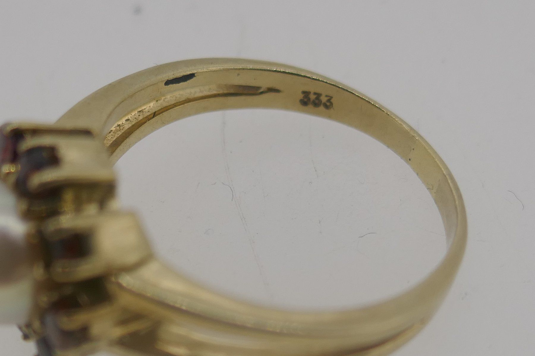 Ringe: Schöner Perlen Ring mit Rubine Ringgr. 56 8 Karat – Gebraucht aus Schaffhausen von swisswatches-andmore 3