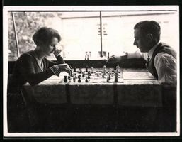 Fotografie Schach - Chess, Paar am Essti
