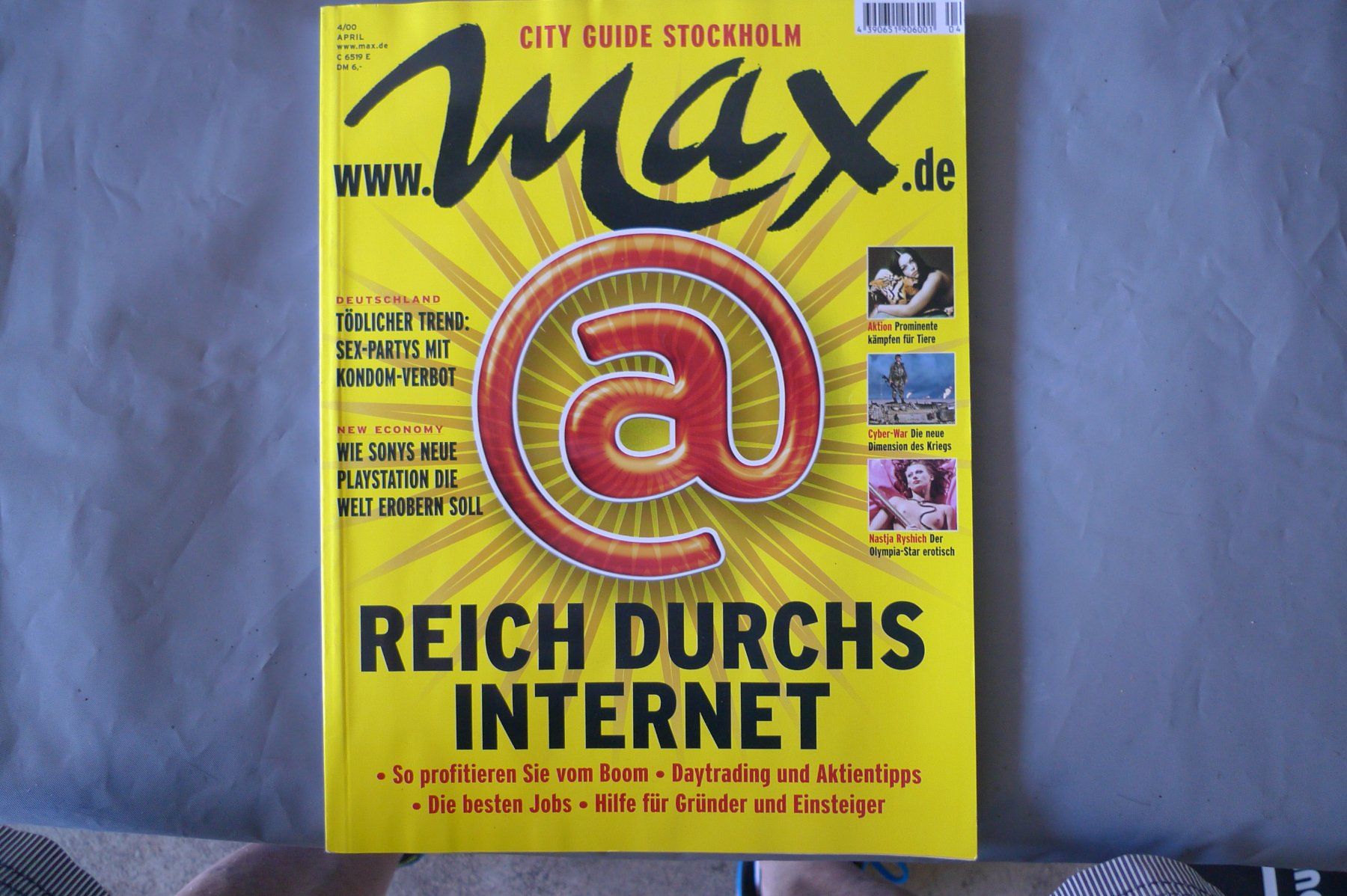 Zeitschriften & Magazine: Zeitschrift Max - viel Material übers Internet April 2000 – Gebraucht aus Sissach von Greywolf61