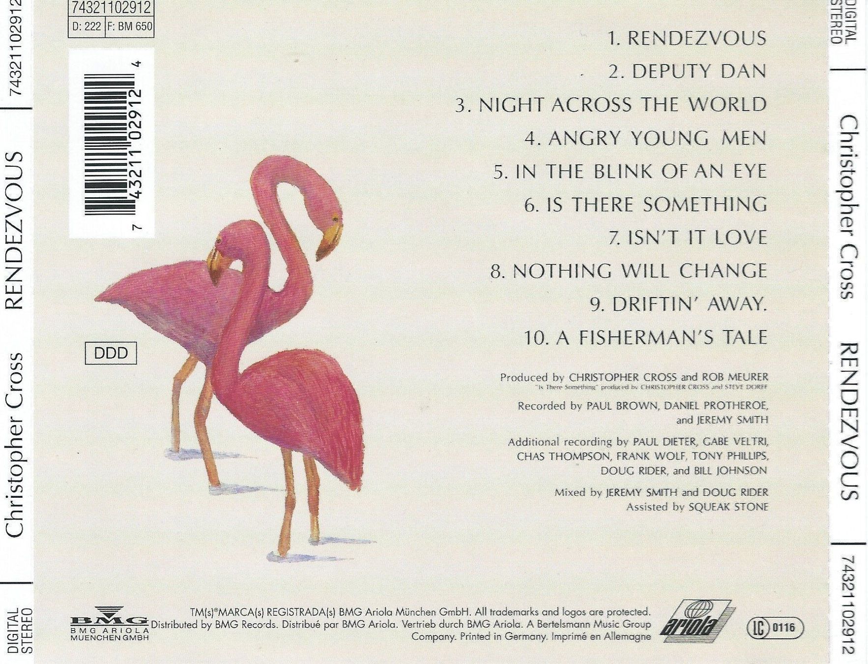CD: CHRISTOPHER CROSS - RENDEZVOUS - 1992 – Usato da Greifensee venduto da scharmant 1