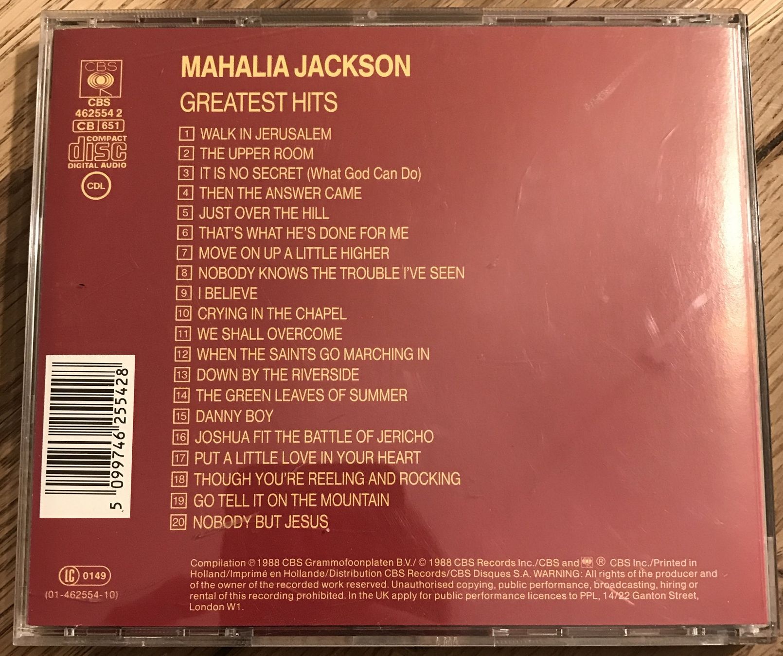 CD: CD- Mahalia Jackson - Greatest Hits – Usato da Guntershausen venduto da Gloominati 1