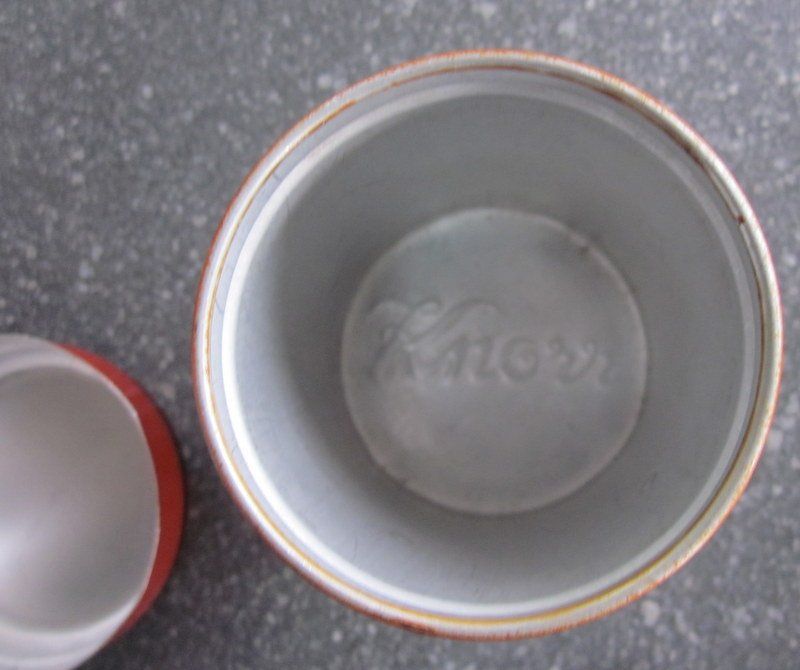 Barattoli: Kleine Knorr Blechdose, "ARTA", Höhe 7.5 cm – Usato da Bischofszell venduto da Pfau0 6