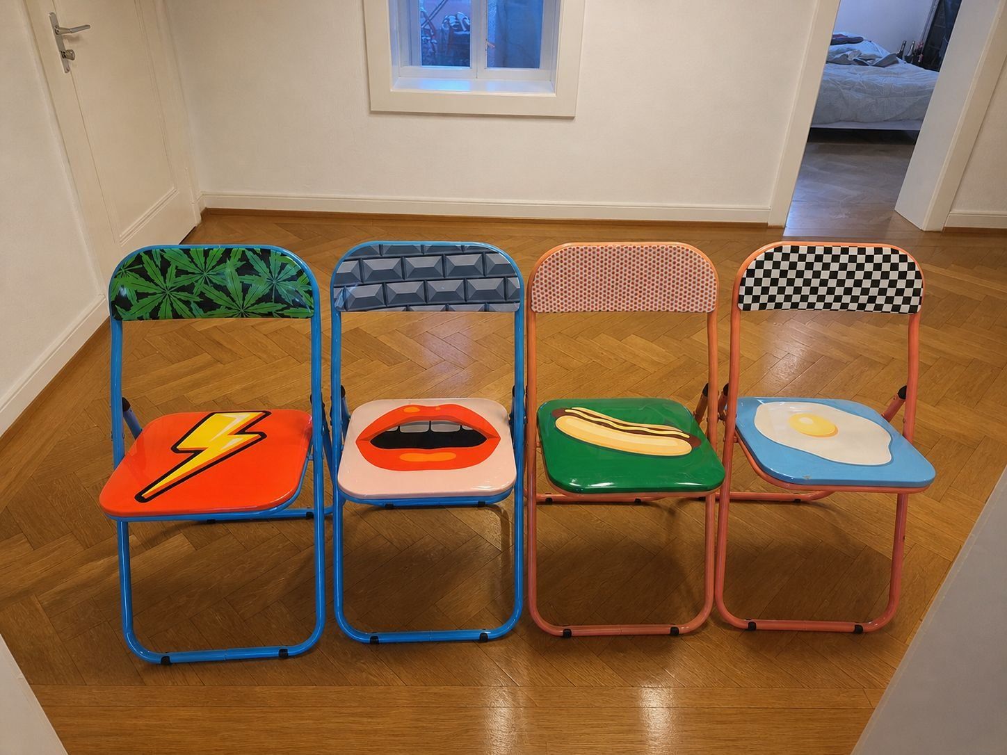 Sedie: Lot de 4 Chaises Pliantes Seletti – Usato da Lausanne venduto da Fanfan.dubs