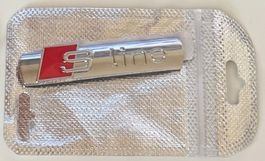AUDI CHROME Metall S Line 3D Emblem, Aufkleber Gratisversand
