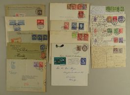 DÄNEMARK & SCHWEDEN, 15 ÄLTERE BRIEFE/KARTEN
