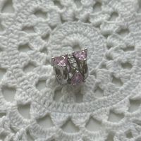 Silber 925 Funklende Herz Charms
