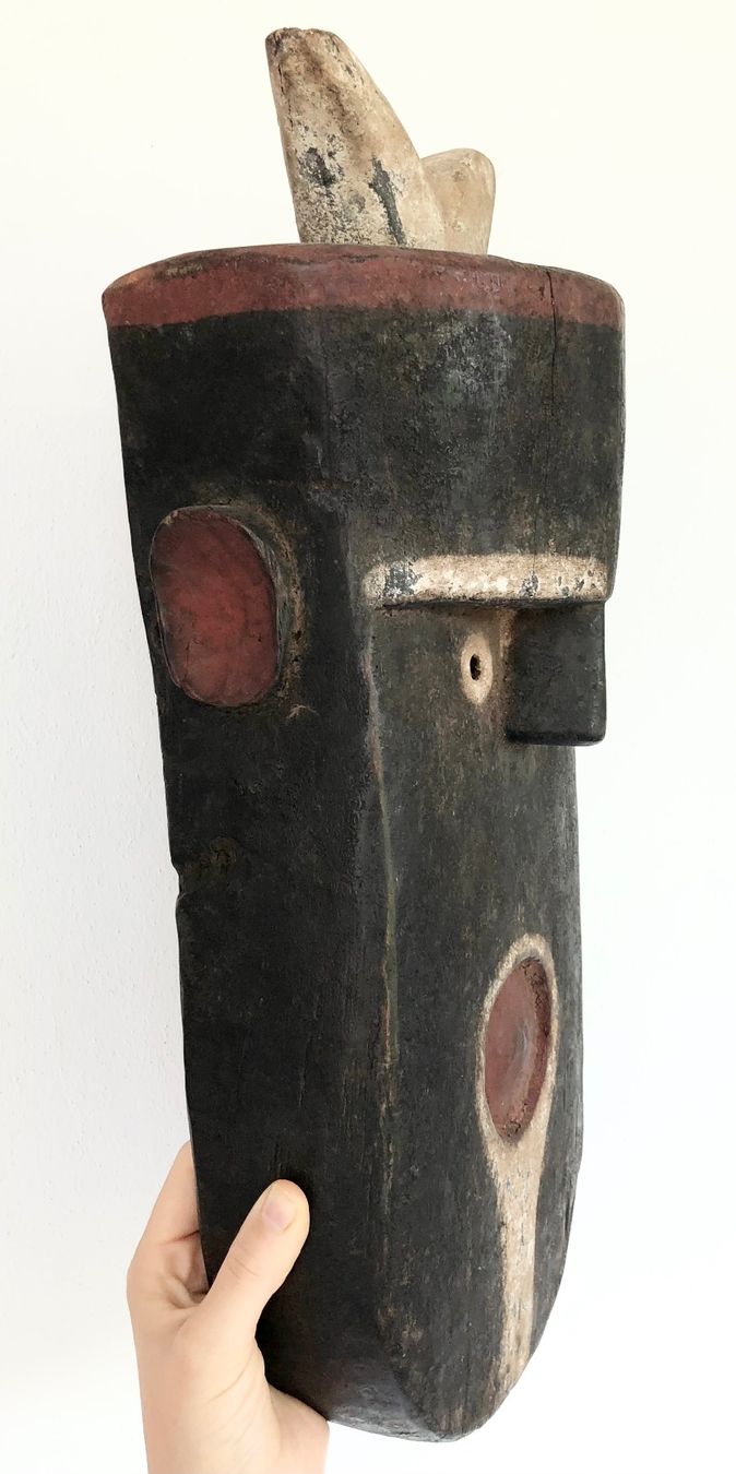 Skulpturen & Statuen: XXL ausdrucksstarke alte Toma Maske Guinea H 50 cm – Gebraucht aus Rüthi (Rheintal) von Kunsthaus777 7