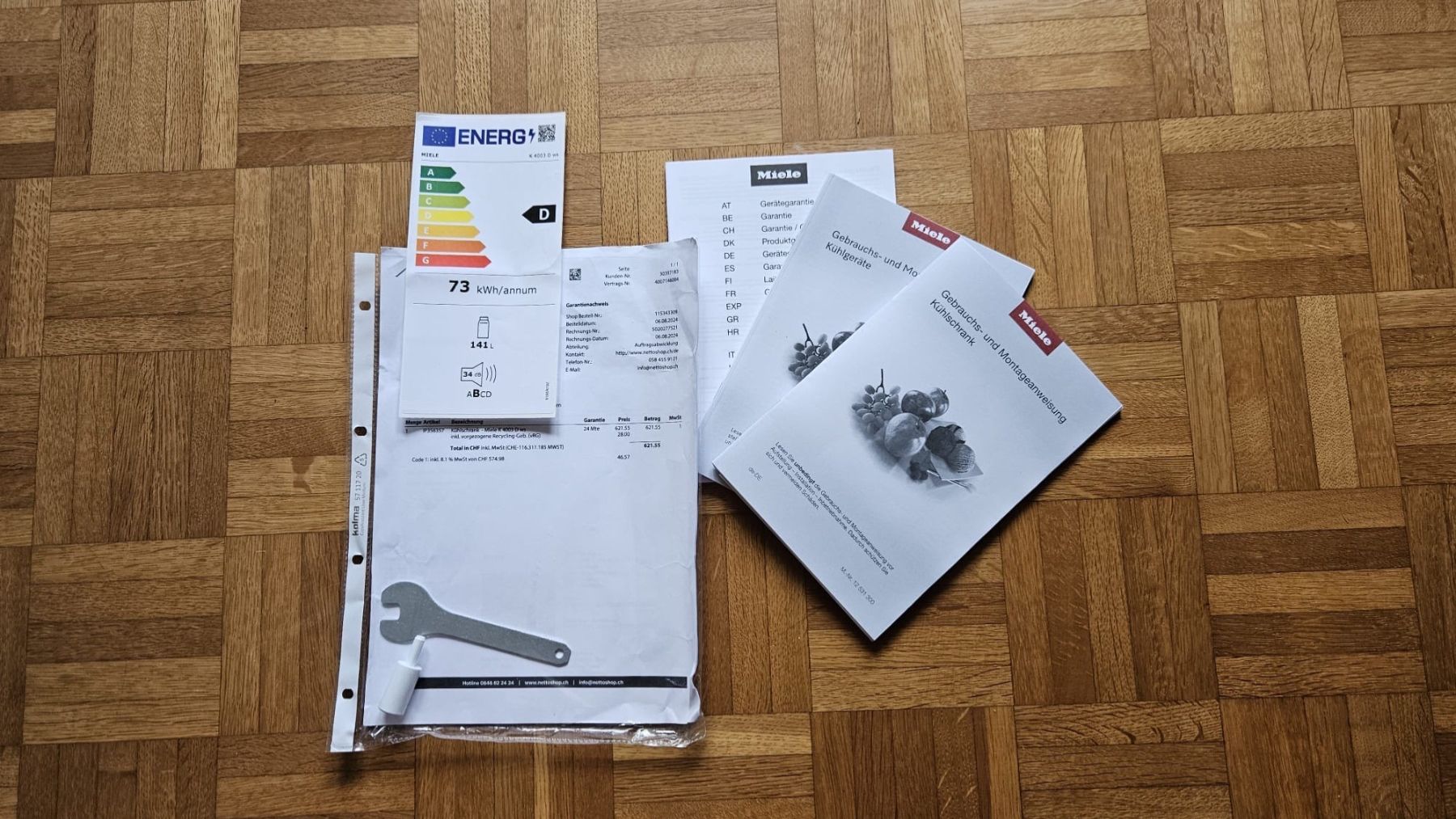 Miele Frigoriferi: Kühlschrank - Miele K 4003 D ws – Usato da Elfingen venduto da urs_gd5w 6