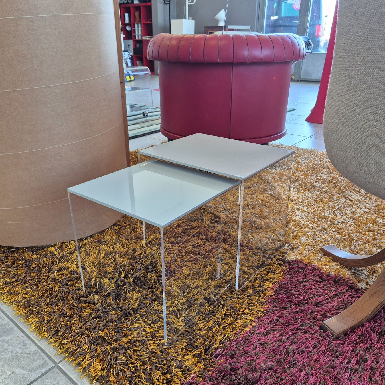 Tavoli: 2 Stk. Plexiglas Beistelltisch Coffee-Table Acryl Satztisch – Usato da Nottwil venduto da Wondewa-Shop 1