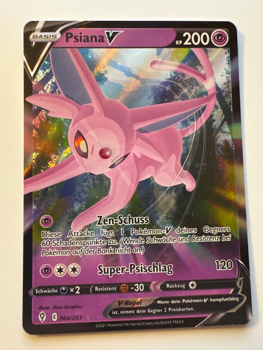 Pokémon Carte collezionabili: Espeon V - Evolving Skies - 064/203 – Usato da Mettmenstetten venduto da raf_597t