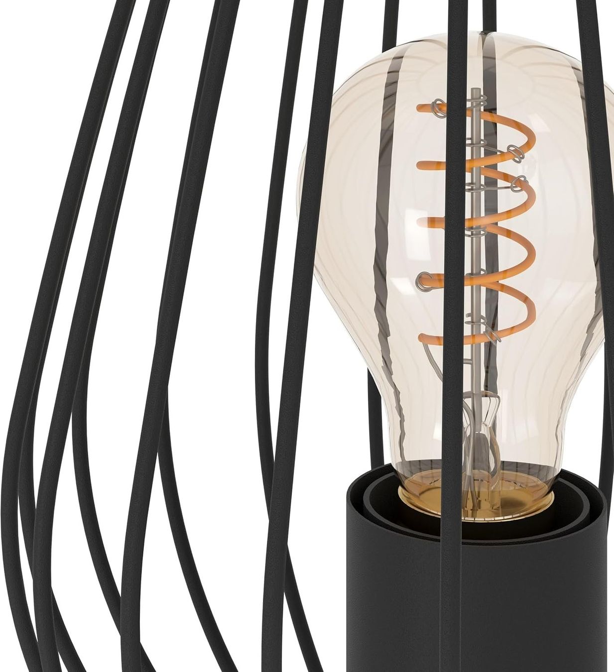 Lampade: Tischlampe Vintage E27 Schwarz – Nuovo e nell'imballaggio originale da Nuglar venduto da SmartLiving24 3