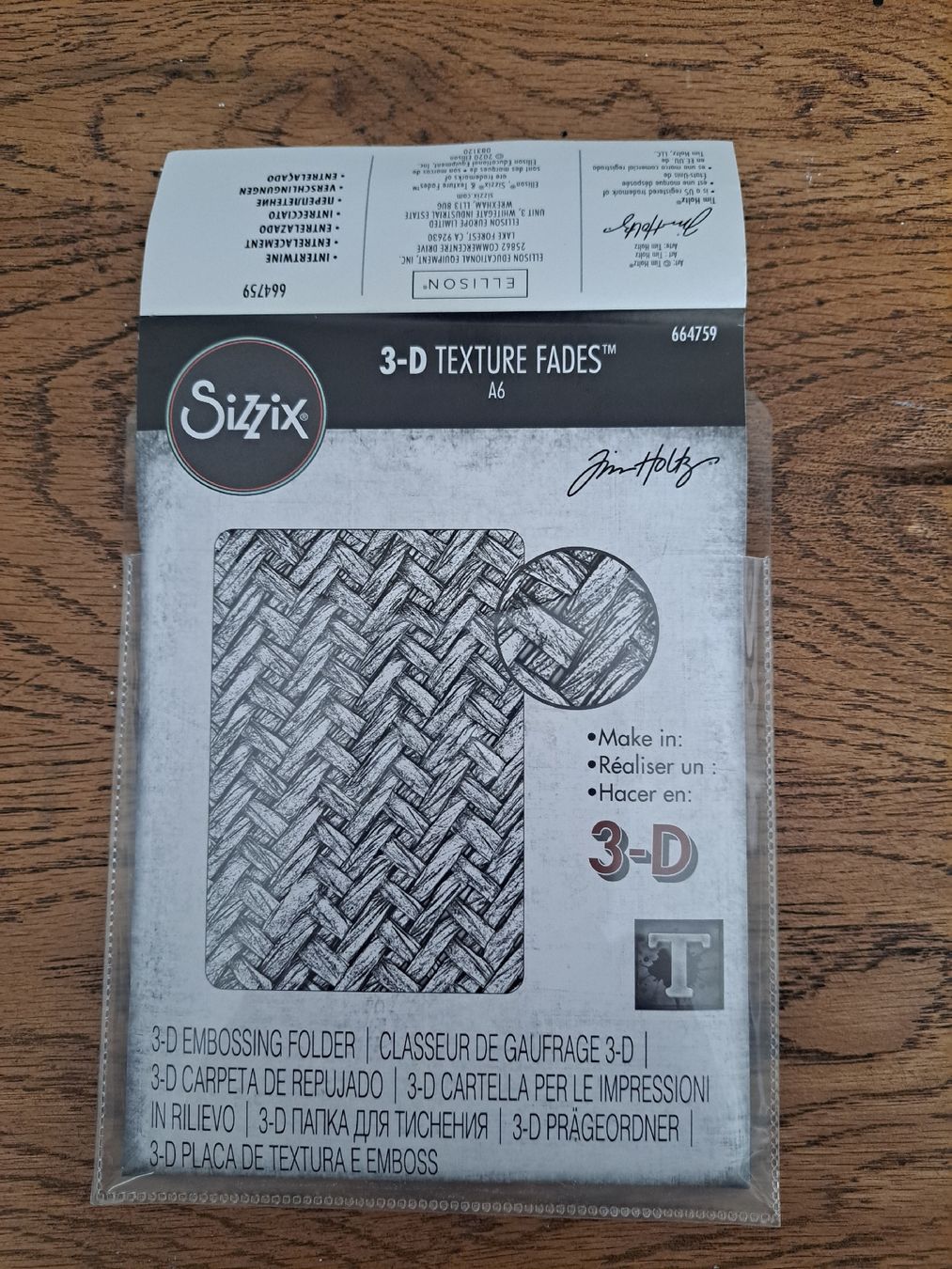 Sizzix Kit bricolage: TimHoltz Sizzix Embossing Folder – Usato da Riehen venduto da maggeldiwuam 1