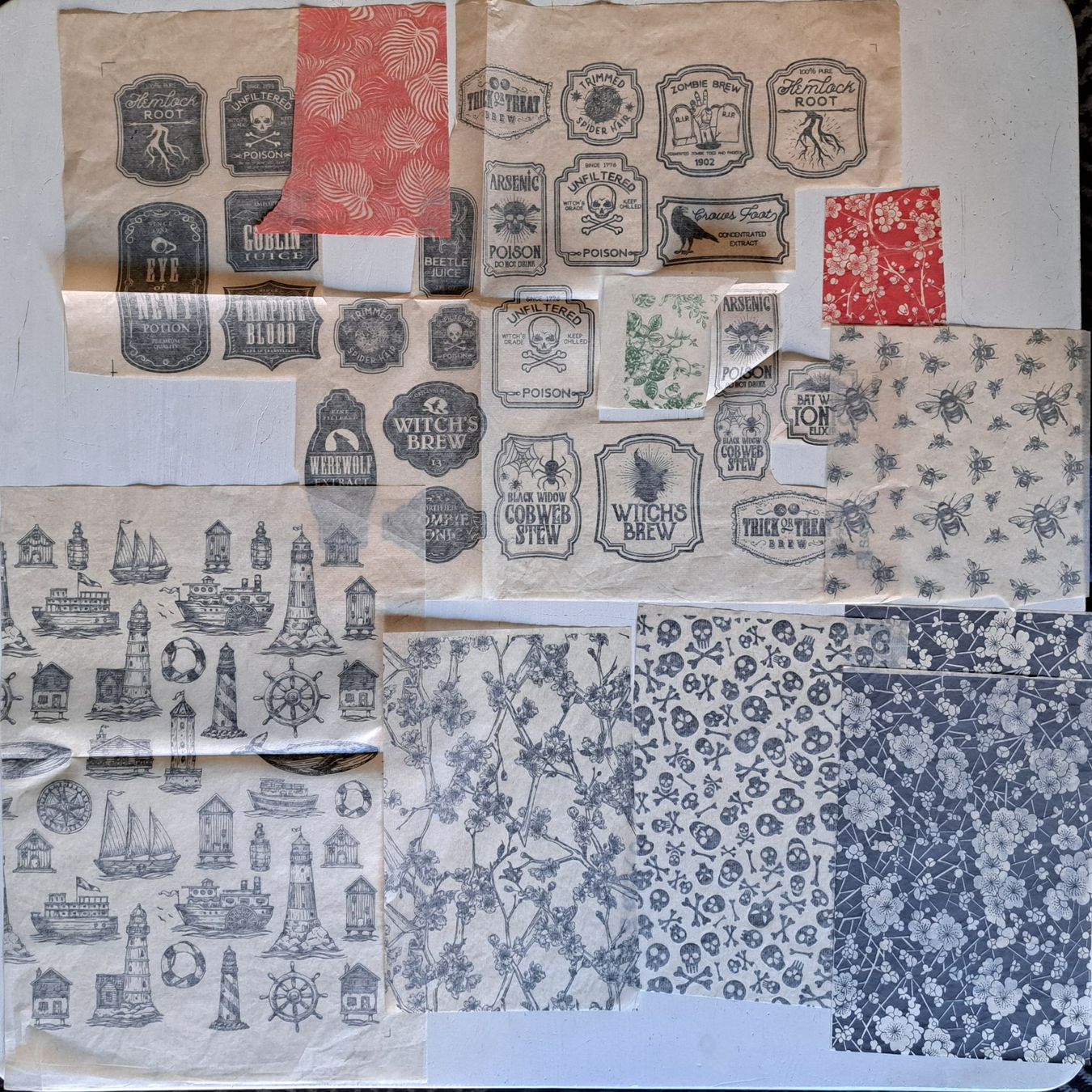 Schablonen: Décalcomanies pour céramique / underglaze – Gebraucht aus Lausanne von genybi