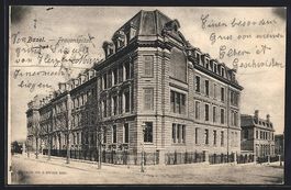 AK Basel, Partie am Frauenspital, 1908