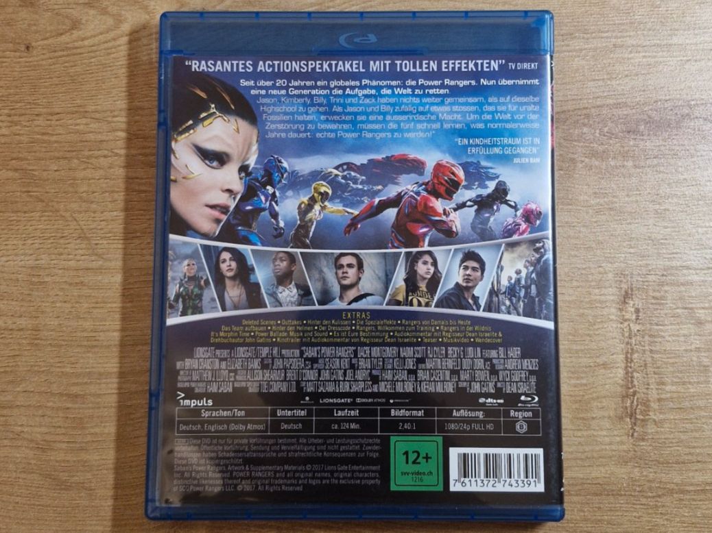 Tutti i DVDs: Power Rangers (2017) Bluray – Usato da Pfungen venduto da Whitie 1