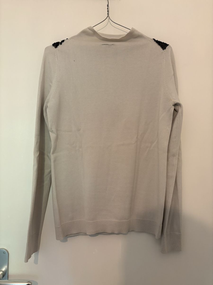 Calvin Klein Pulls & Sweat-shirts: Calvin Klein Pullover, Gr. S, beige, mit Pailletten-Detail – Neuf (Voir description) à Baar par fra_frr7 1