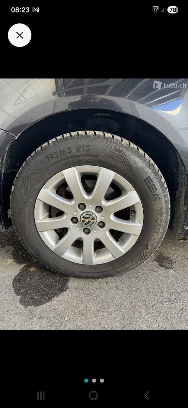 Volkswagen Cerchioni: VW Alufelgen mit Pneu – Usato da Opfikon venduto da Ramo007 2