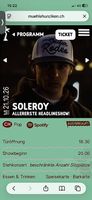 2 Tickets - Soleroy - Mühle Hunziken - 21.10.26