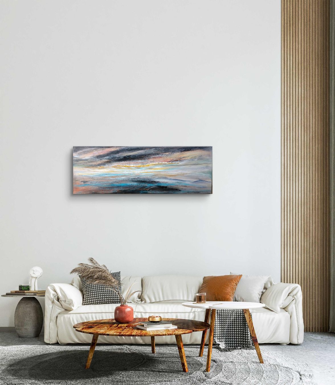 Dipinti: Abstraktes Acrylbild, Landschaft, 120x40cm – Nuovo e nell'imballaggio originale da Beinwil am See venduto da Superchance 5