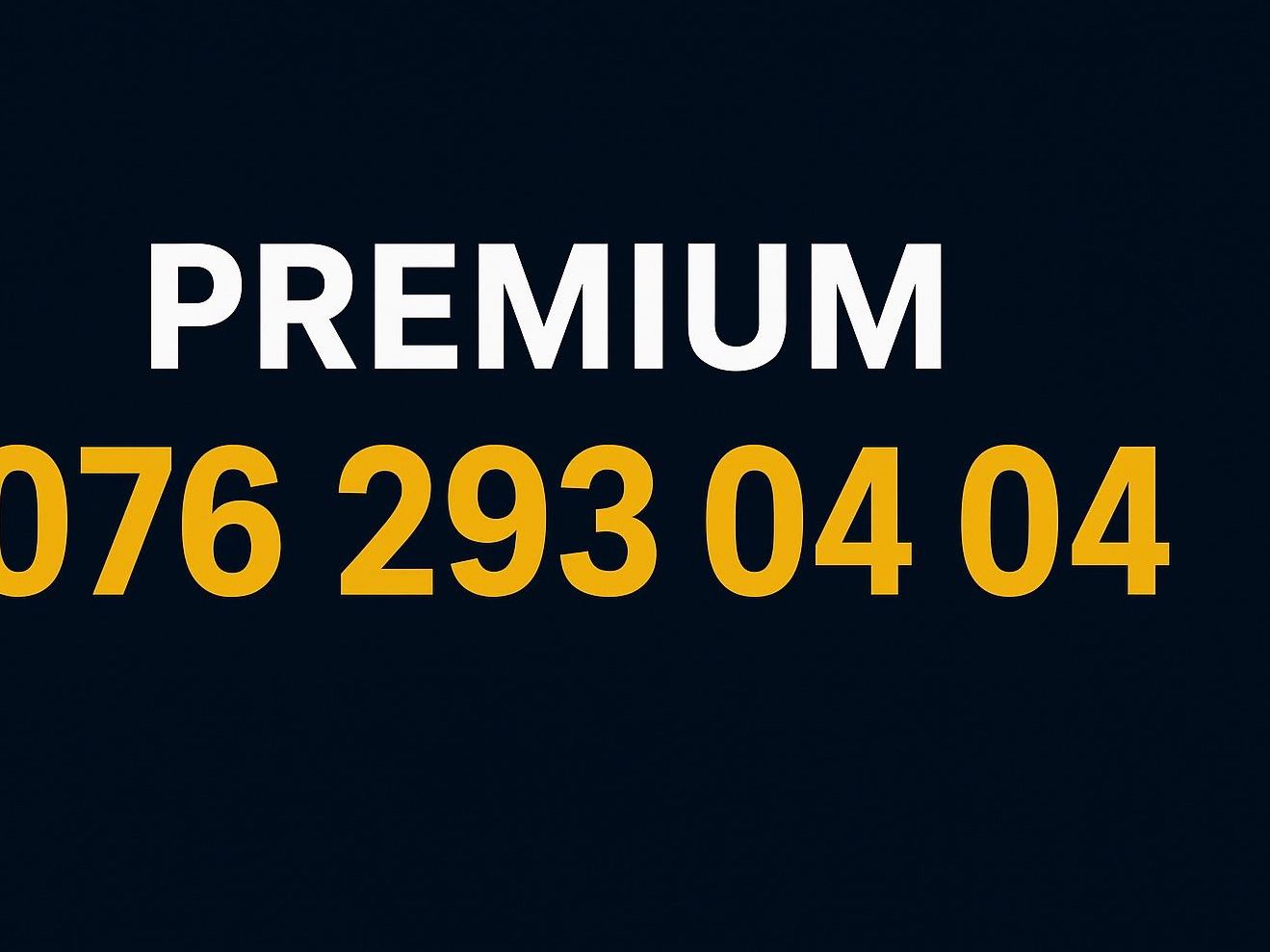 Carte Prepayée: Handynummer Premium V.I.P – Neuf avec emballage d'origine à Zürich par Bozobo722172