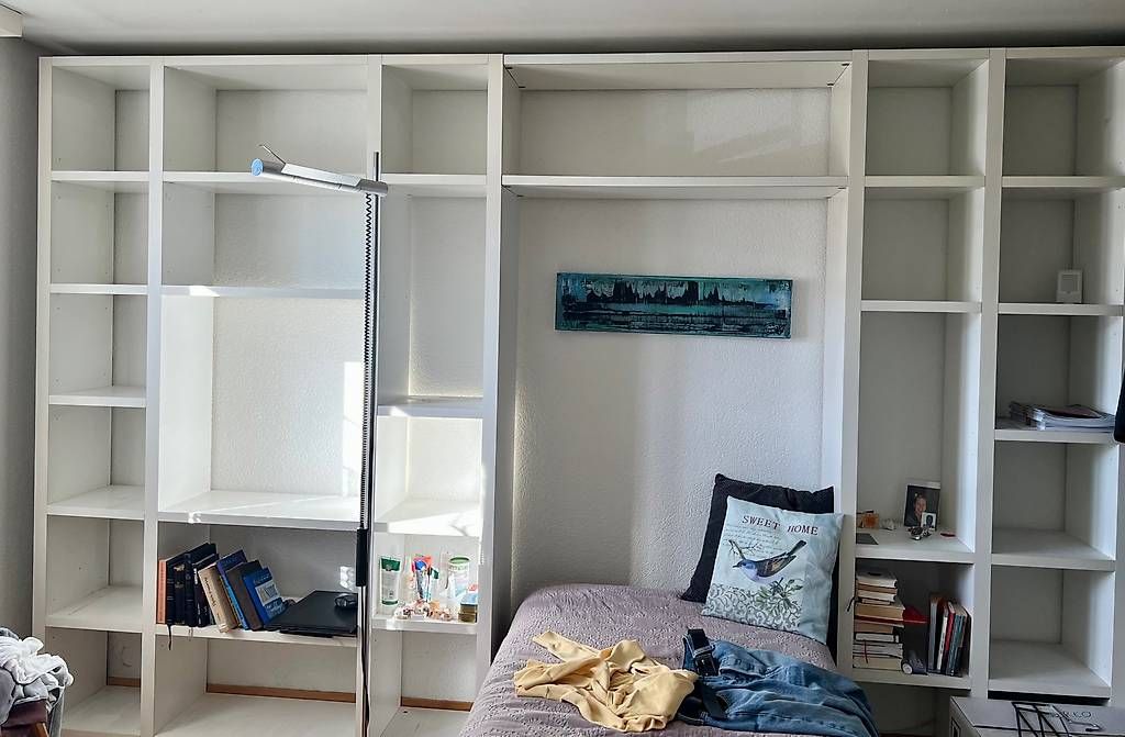 Scaffali: Regalsystem weiss  modular mit Verbindungstablaren – Usato da Silvaplana venduto da esthisilva
