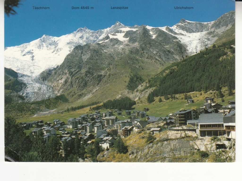 Cartoline postali: Saas Fee 1992 – Usato da Bürglen TG venduto da StampGraf