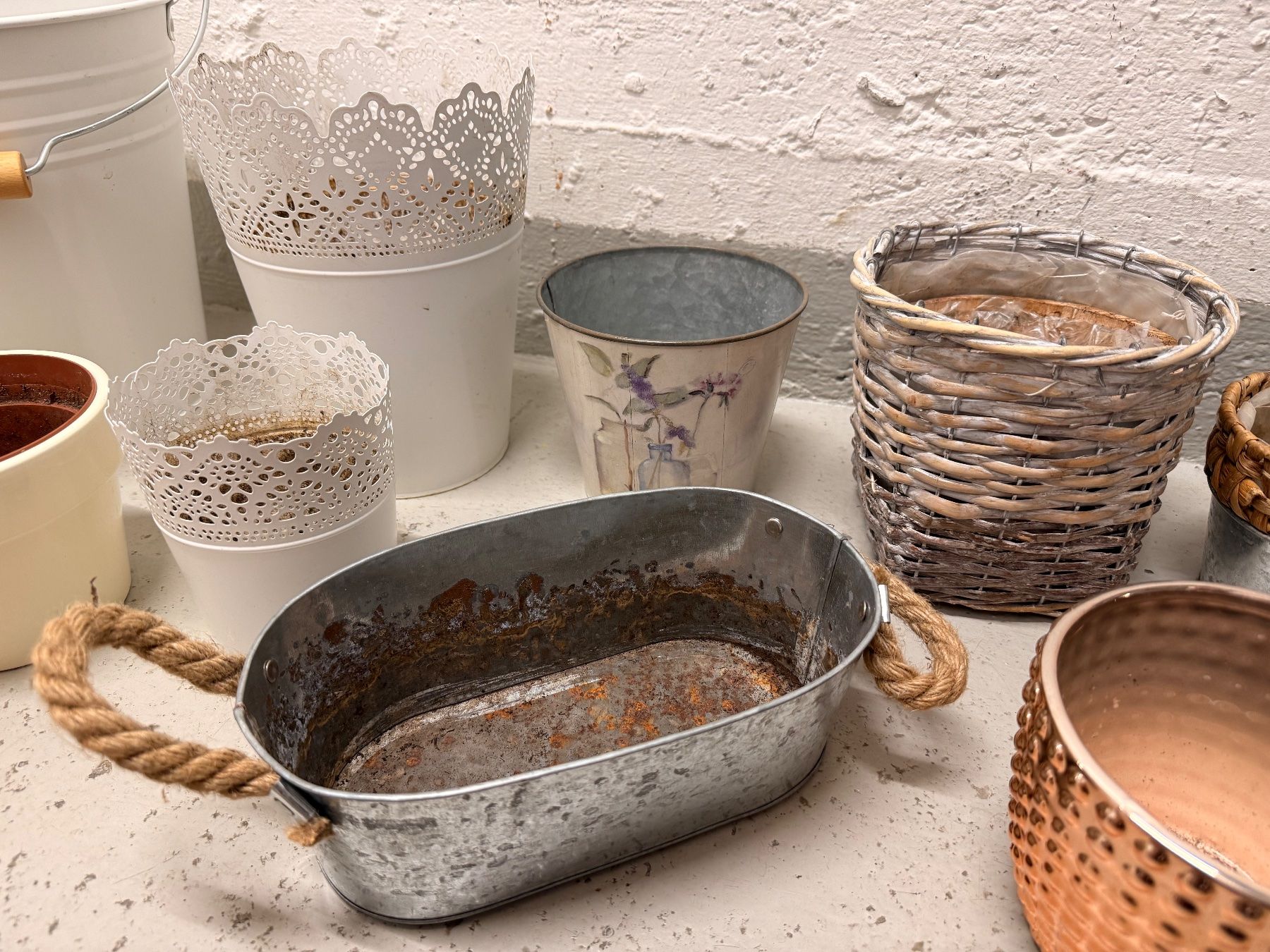 Vasi per fiori: Blumentöpfe, Dekotopf,  verschiedene Materialien – Usato da Zürich venduto da Cleo234 9
