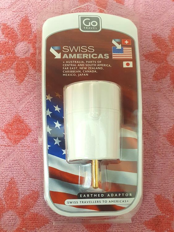 Reise Strom Adapter geerdet weiss CH USA / Kanada / Japan Kaufen auf Ricardo