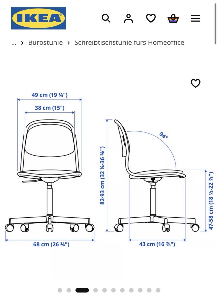 Ikea Sedie: Schreibtischstuhl IKEA – Usato da Zürich venduto da eli_ry7v 2