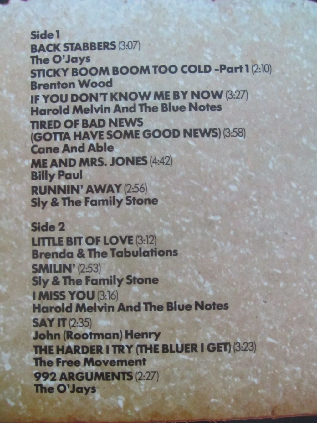 Dischi in vinile: BLACK SUGAR,   Rarer Soul Sampler – Usato da Seengen venduto da mikelele 4
