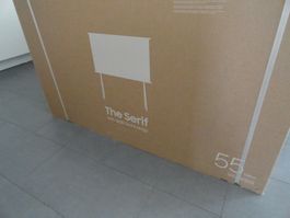 Samsung TV QE55LS01TBUXZG, 55" - The Serif 3.0, Cotton Blue