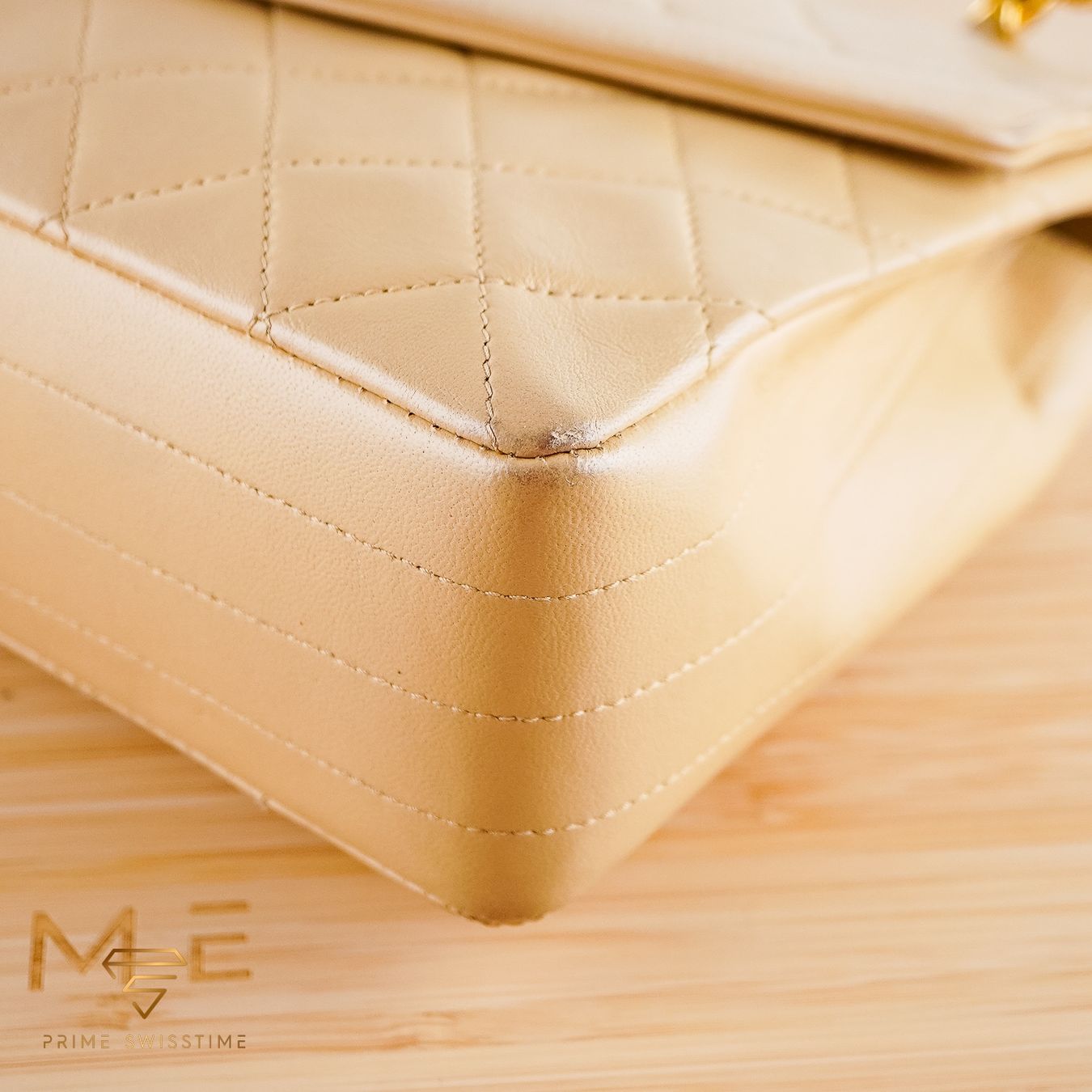Chanel Borse da donna: Chanel Single Flap Beige Leather Bag – Usato da Luzern venduto da PrimeSwissTime 6