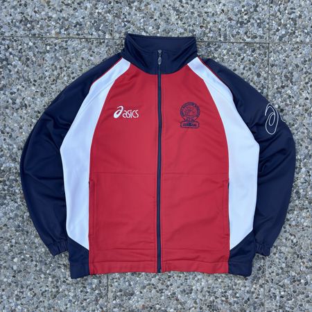 Vintage Asics Red Track jacket