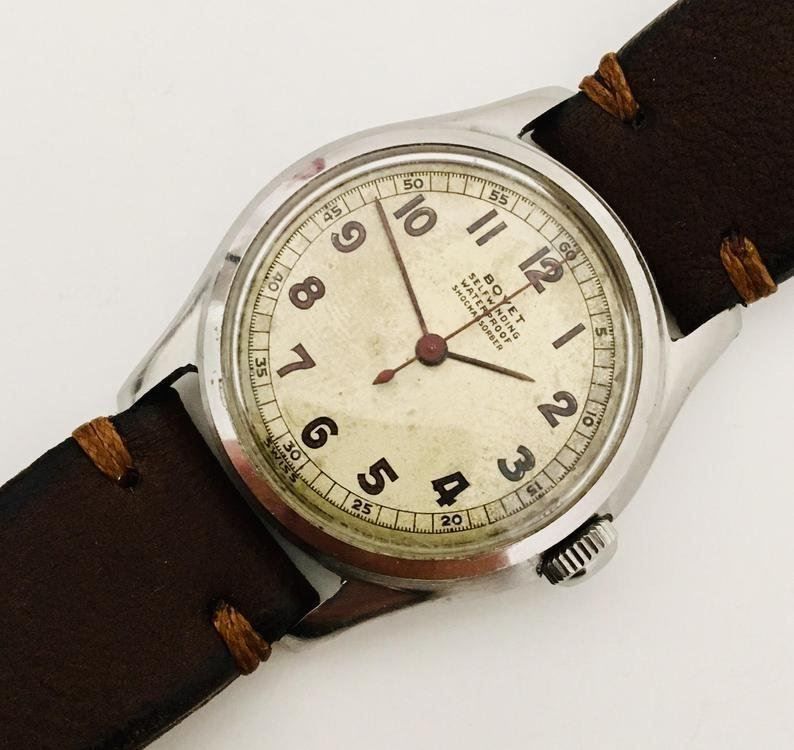 Orologi: 1940s Bovet Self-winding Bumper Movement – Usato da Zürich venduto da GentsStuff 3