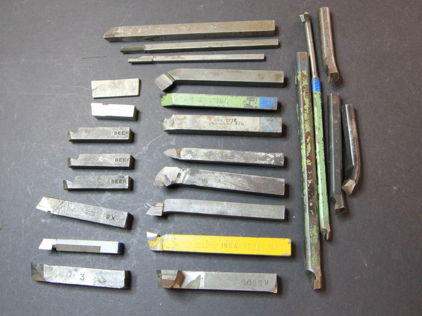 Alle Werkzeuge: 25 Drehstähle mit eingelötetem Hartmetall-Einsatz – Gebraucht aus Hölstein von Kraftpaket 6