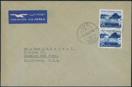 1952 - Pro Patria - Brief - MeF - nach USA - Ins BE