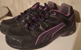 Puma Sicherheitsschuhe schwarz/pink Grösse 38 wenig gebrauch