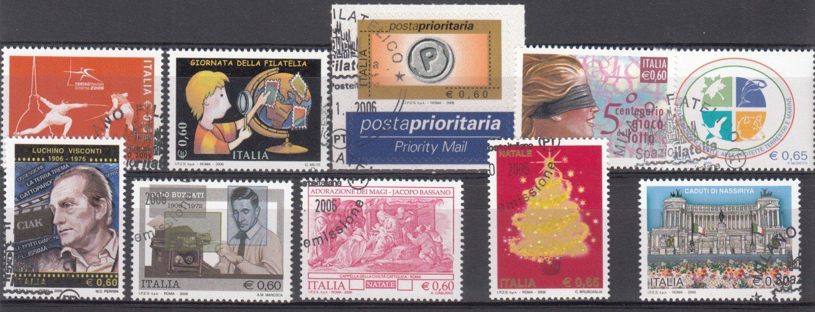 Tutti i francobolli: Italien 2006 mit ET – Usato da Bürglen TG venduto da StampGraf 7