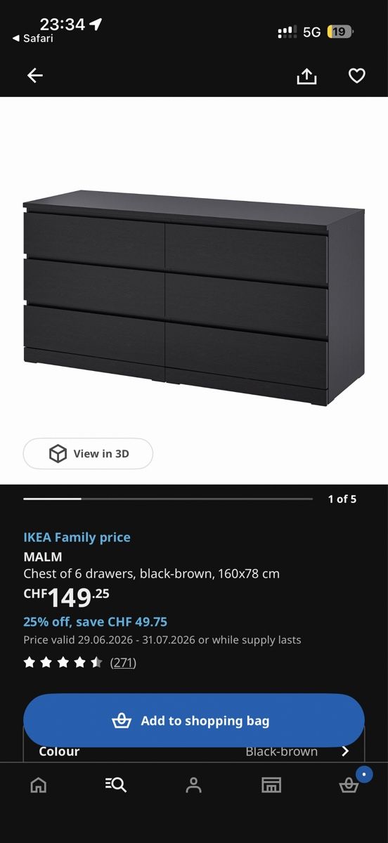 Commodes: IKEA Malm Kommode  – D'occasion à Zug par joepg 2