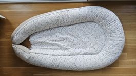 Babynest Ullenboom Waffelpiqué 55x95 cm sand / floral