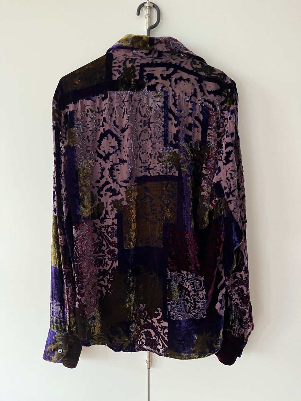 Camicette: Auffällige Angel Devil Bluse Samt Patchwork L Vintage Boho – Usato da Gümligen venduto da blackberrys 1