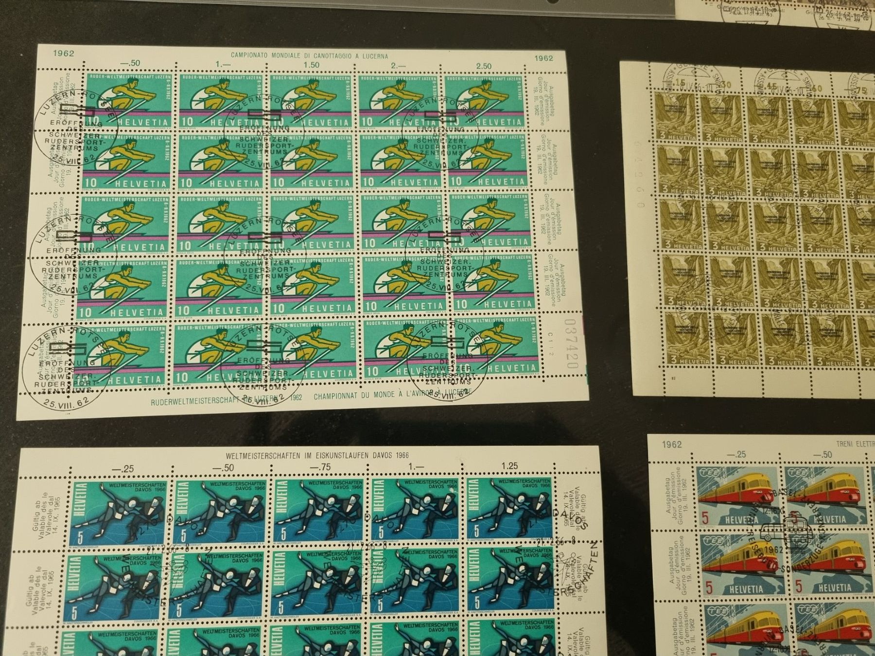 Alle Briefmarken: Lot mit 11 gestempelten Bogen/Bogenteile – Gebraucht aus Gümligen von Geniusbuy 3
