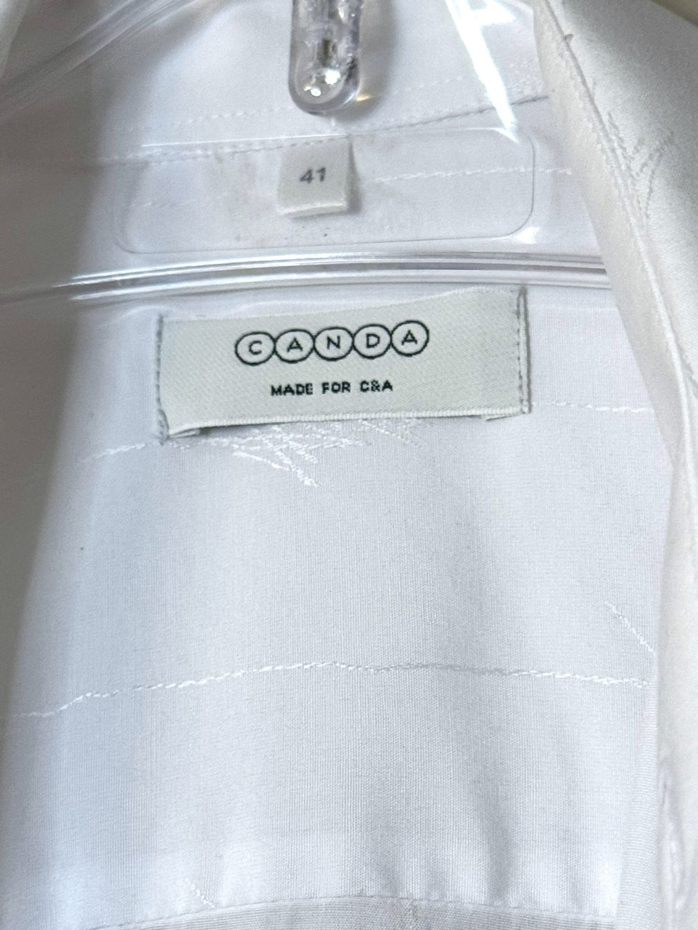 C&A Camicie: Elegantes CANDA Hemd, Gr. 41, weiss – Usato da Uhwiesen venduto da mic_kd6g 5