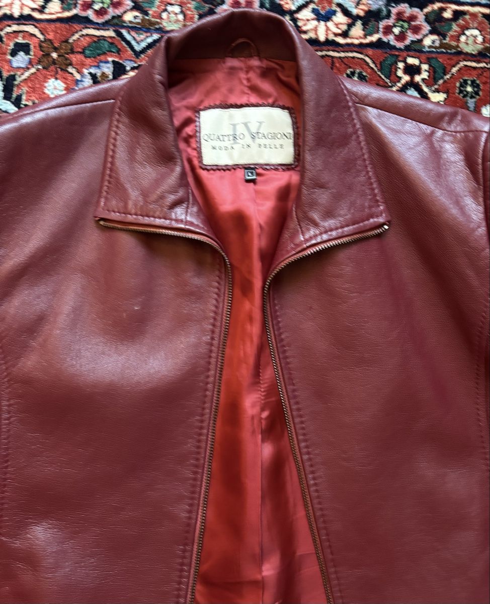 Giacche: Lederjacke Vintage burgunderrot  – Usato da Zürich venduto da glo_6dxm 1