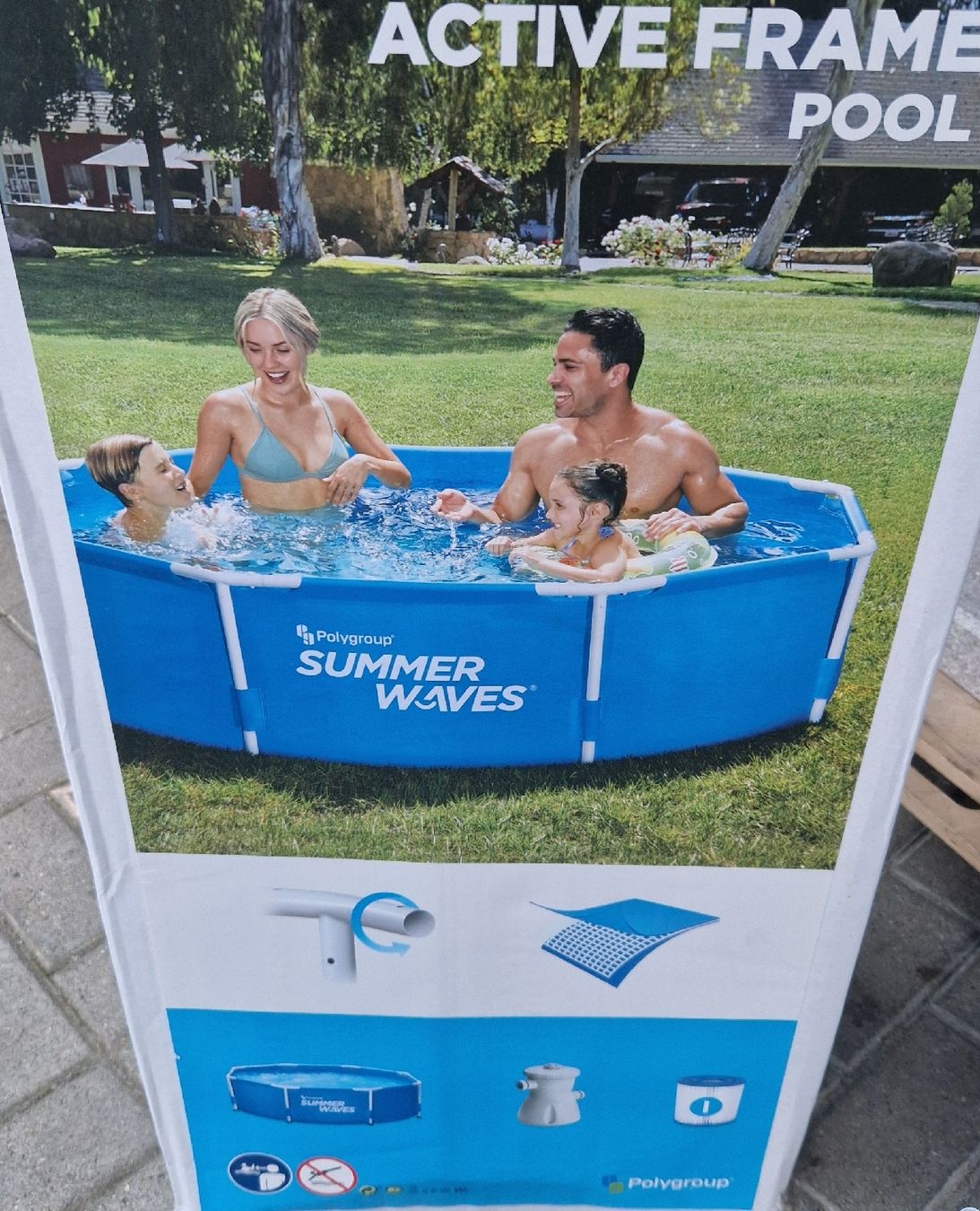 Piscines: Summer Waves Active Frame Pool  1 Saison gebraucht – D'occasion à Wilen b. Wollerau par daschi89