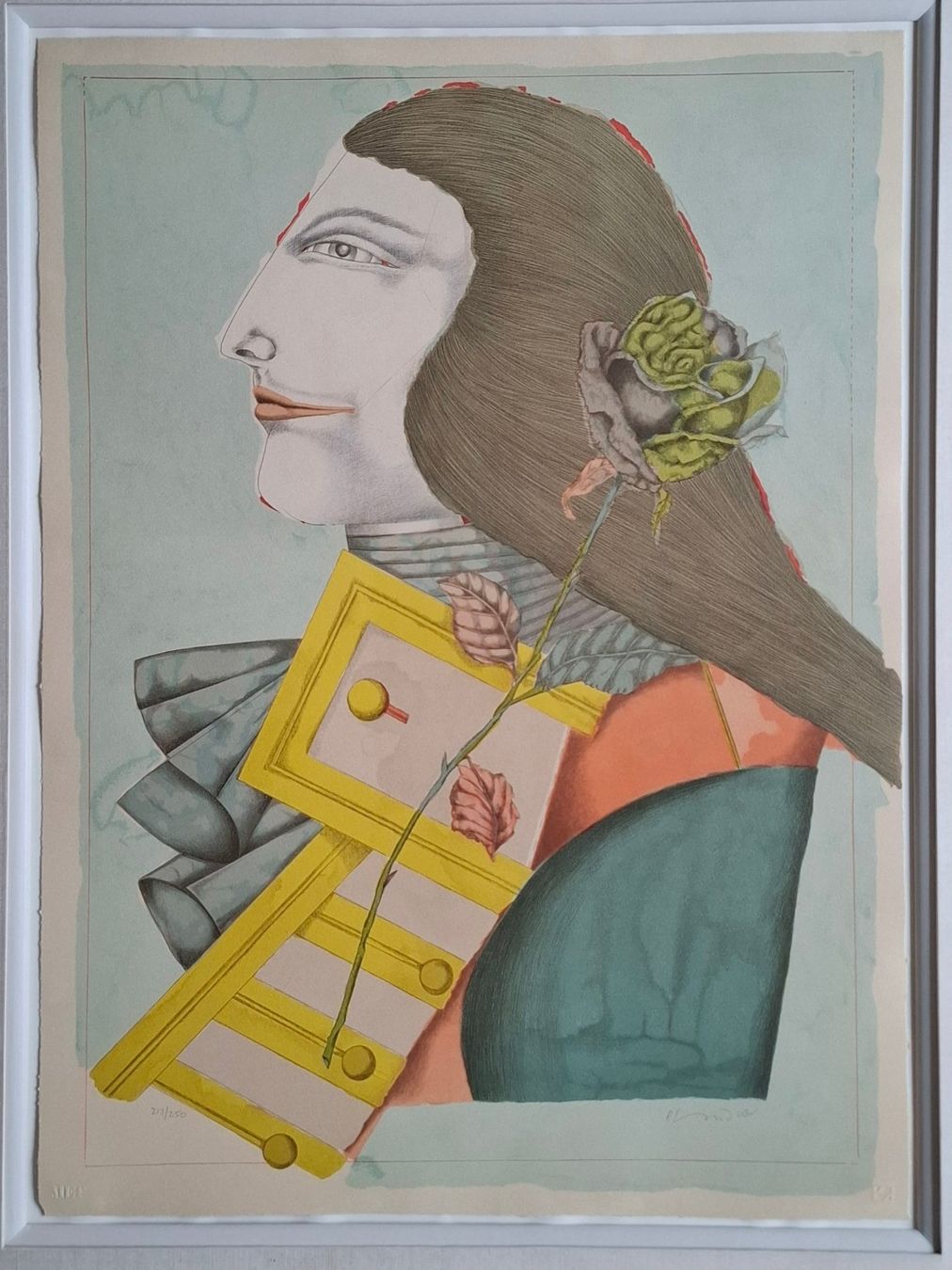 Grafica & Litografie: Richard Linder "Rosenkavalier" Litho 217/250 – Usato da Aarburg venduto da Rosen_Rot 7