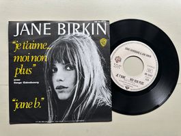 JANE BIRKIN SERGE GAINSBOUG Single Je t'aime moi gelb rare