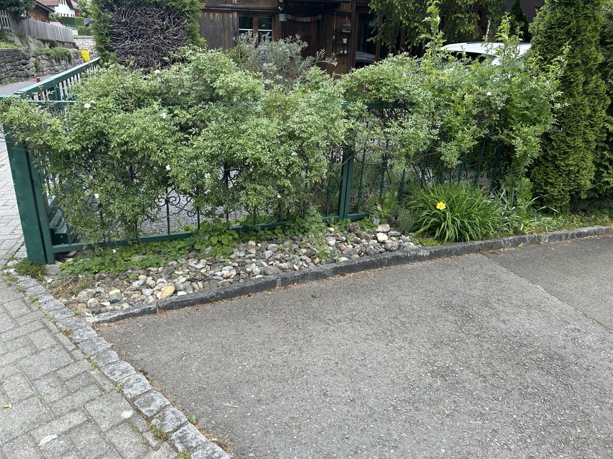 Paravents: Massives Eisen-Schiebetor mit integriertem Gartentor – Défectueux à Lüchingen par Imana 2