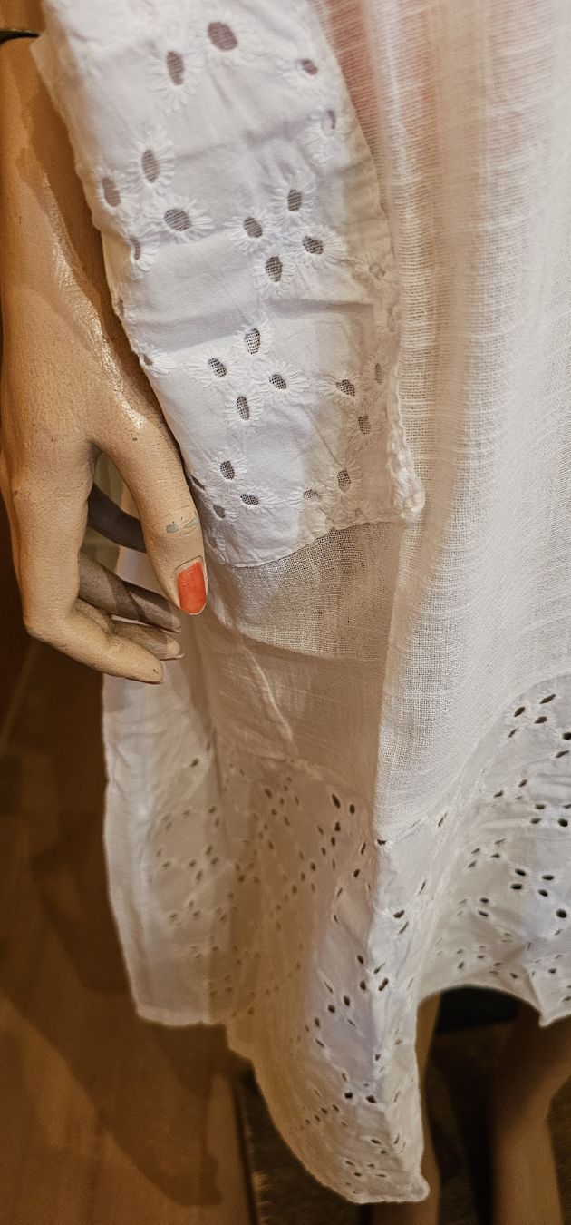 Vestiti: weisses Leinenkleid one size – Usato da Ferden venduto da jemyce 2