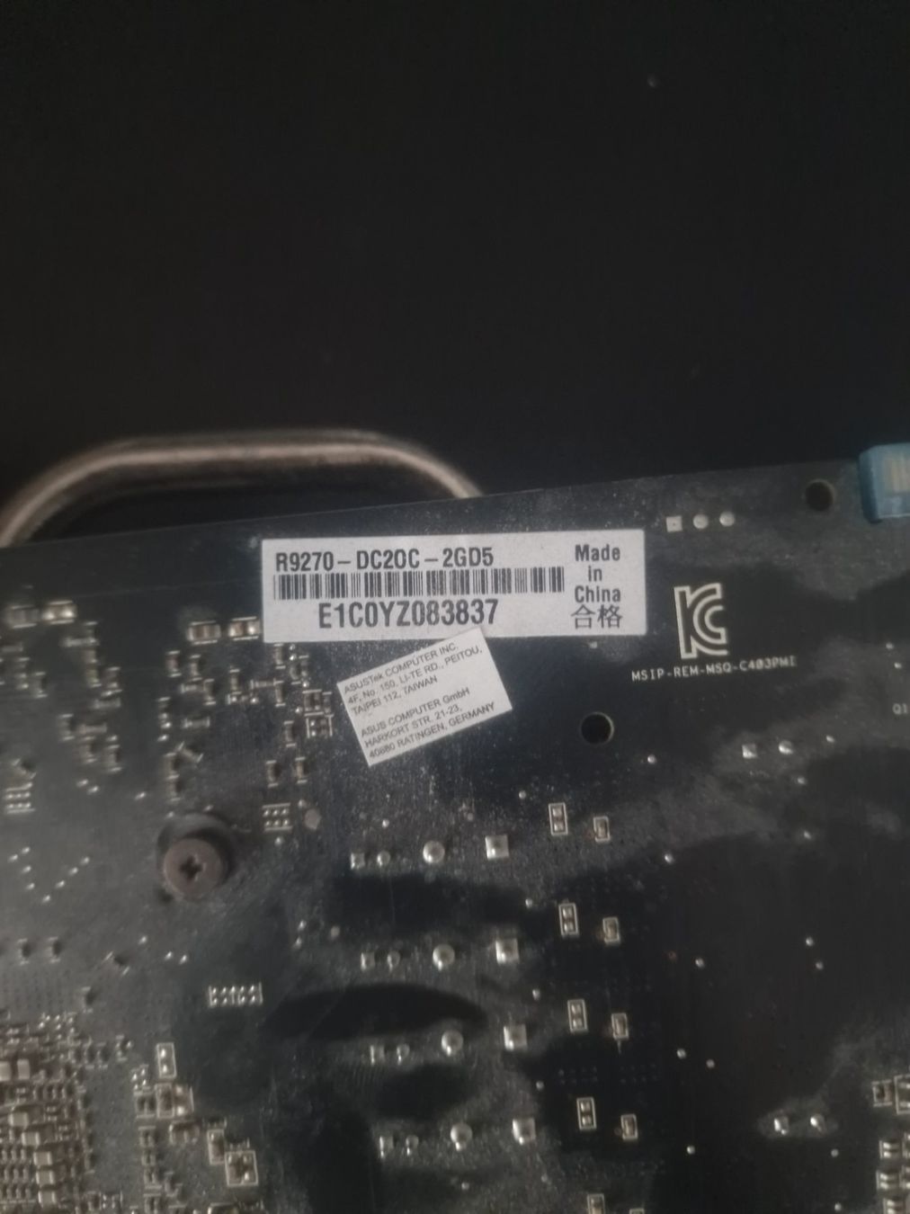 Asus Schede grafiche: R9270 – Difettoso da Münsingen venduto da tim_2xql 2